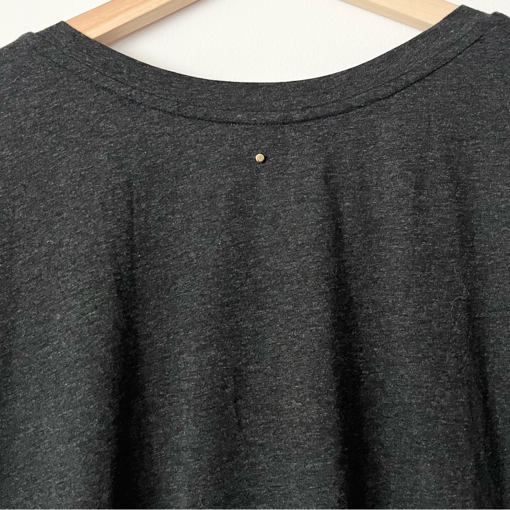 Cuyana Women's Charcoal Gray T-Shirt Top XL Classic Minimalist Quiet Luxury - Picture 4 of 5